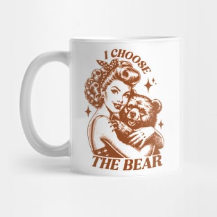 I Choose The Bear Trendy Vintage Retro Funny Mug